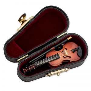 Violin Miniature with Case Deko Geige mit Geigenkoffer