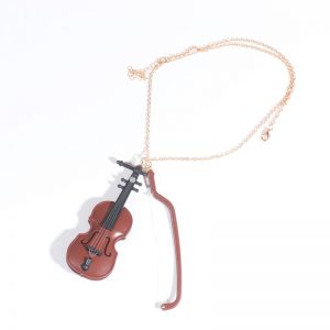 Violin & Bow Necklace Geige mit Bogem
