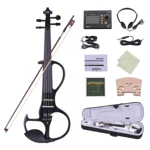 Ammoon Full Size 4/4 Electric Silent Violin Geige